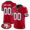 Custom San Francisco 49ers Mexico Red Vapor Limited Jersey - All Stitched