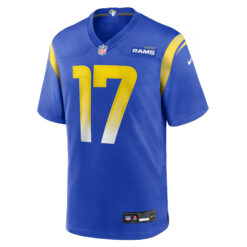 Alternative view of Davante Adams Los Angeles Rams Royal Blue Home Game Jersey - All Stitched
