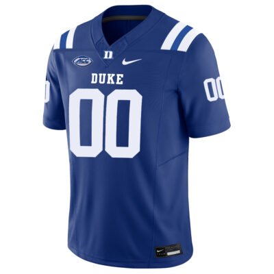 Alternative view of Custom Duke Blue Devils Football Royal Vapor F.U.S.E Limited Jersey w/ ACC Patch - All Stitched