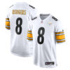 Aaron Rodgers Pittsburgh Steelers White Game Jersey - All Stitched