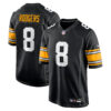 Aaron Rodgers Pittsburgh Steelers Black Alternate Game Jersey - All Stitched