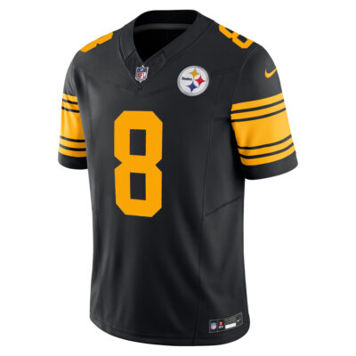 Alternative view of Aaron Rodgers Pittsburgh Steelers Black 2nd Alternate Vapor F.U.S.E Limited Jersey - All Stitched