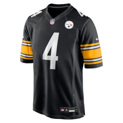 Alternative view of DK Metcalf Pittsburgh Steelers Black Game Jersey - All Stitched