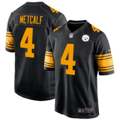 DK Metcalf Pittsburgh Steelers Black 2nd Alternate Game Jersey - All Stitched