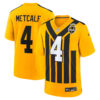DK Metcalf Pittsburgh Steelers Gold 1933 Throwback Game Jersey - All Stitched