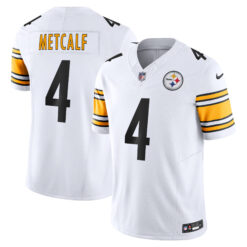 DK Metcalf Pittsburgh Steelers White Vapor F.U.S.E Limited Jersey - All Stitched