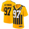 Cameron Heyward Pittsburgh Steelers Gold 1933 Throwback Game Jersey - All Stitched