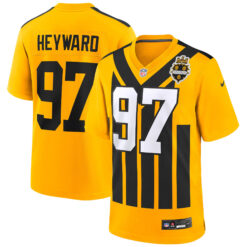 Cameron Heyward Pittsburgh Steelers Gold 1933 Throwback Game Jersey - All Stitched