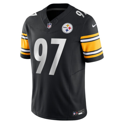 Alternative view of Cameron Heyward Pittsburgh Steelers Black Vapor F.U.S.E Limited Jersey - All Stitched