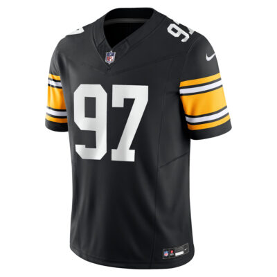 Alternative view of Cameron Heyward Pittsburgh Steelers Black Alternate Vapor F.U.S.E Limited Jersey - All Stitched