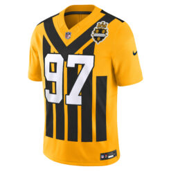 Alternative view of Cameron Heyward Pittsburgh Steelers Gold 1933 Throwback Vapor F.U.S.E Limited Jersey - All Stitched