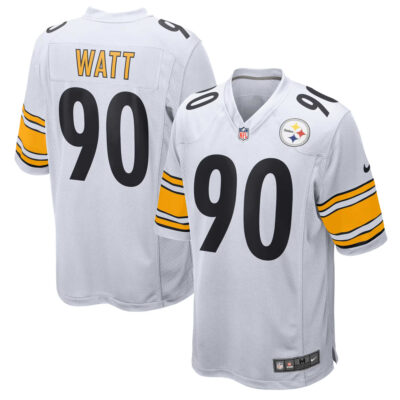 T.J. Watt Pittsburgh Steelers White Game Jersey - All Stitched