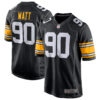 T.J. Watt Pittsburgh Steelers Black Alternate Game Jersey - All Stitched