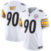 T.J. Watt Pittsburgh Steelers White Vapor F.U.S.E Limited Jersey - All Stitched