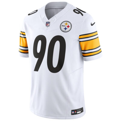 Alternative view of T.J. Watt Pittsburgh Steelers White Vapor F.U.S.E Limited Jersey - All Stitched