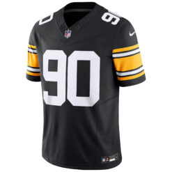 Alternative view of T.J. Watt Pittsburgh Steelers Black Alternate Vapor F.U.S.E Limited Jersey - All Stitched