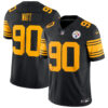 T.J. Watt Pittsburgh Steelers Black 2nd Alternate Vapor F.U.S.E Limited Jersey - All Stitched