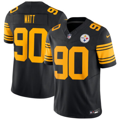 T.J. Watt Pittsburgh Steelers Black 2nd Alternate Vapor F.U.S.E Limited Jersey - All Stitched