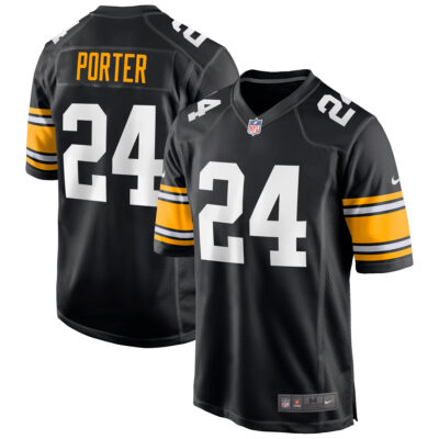 Joey Porter Jr Pittsburgh Steelers Black Alternate Game Jersey - All Stitched