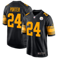 Joey Porter Jr Pittsburgh Steelers Black 2nd Alternate Game Jersey - All Stitched