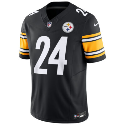 Alternative view of Joey Porter Jr Pittsburgh Steelers Black Vapor F.U.S.E Limited Jersey - All Stitched