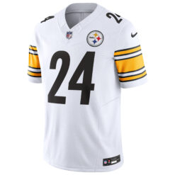Alternative view of Joey Porter Jr Pittsburgh Steelers White Vapor F.U.S.E Limited Jersey - All Stitched