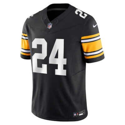 Alternative view of Joey Porter Jr Pittsburgh Steelers Black Alternate Vapor F.U.S.E Limited Jersey - All Stitched