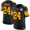 Joey Porter Jr Pittsburgh Steelers Black 2nd Alternate Vapor F.U.S.E Limited Jersey - All Stitched
