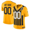 Custom Pittsburgh Steelers Gold 1933 Throwback Vapor F.U.S.E Limited Jersey - All Stitched