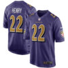 Derrick Henry Baltimore Ravens Purple Alternate Game Jersey - All Stitched