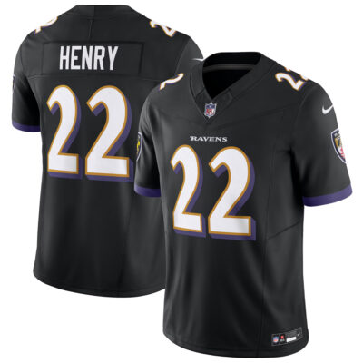 Derrick Henry Baltimore Ravens Black Alternate Vapor F.U.S.E Limited Jersey - All Stitched