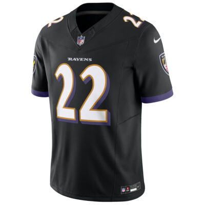 Alternative view of Derrick Henry Baltimore Ravens Black Alternate Vapor F.U.S.E Limited Jersey - All Stitched