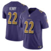 Derrick Henry Baltimore Ravens Purple Alternate Vapor F.U.S.E Limited Jersey - All Stitched