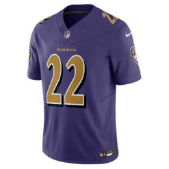 Alternative view of Derrick Henry Baltimore Ravens Purple Alternate Vapor F.U.S.E Limited Jersey - All Stitched
