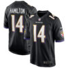 Kyle Hamilton Baltimore Ravens Black Alternate Game Jersey - All Stitched