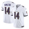 Kyle Hamilton Baltimore Ravens White Away Vapor F.U.S.E Limited Jersey - All Stitched