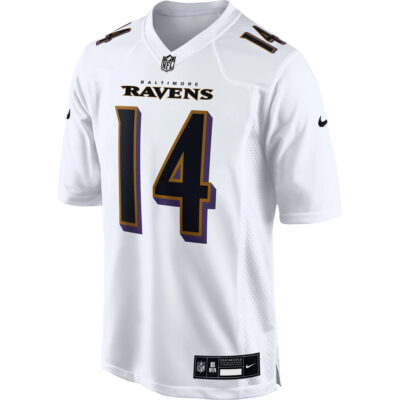 Alternative view of Kyle Hamilton Baltimore Ravens White Fashion Game Jersey - All Stitched