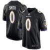 Roquan Smith Baltimore Ravens Black Alternate Game Jersey - All Stitched