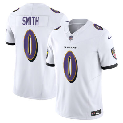Roquan Smith Baltimore Ravens White Away Vapor F.U.S.E Limited Jersey - All Stitched