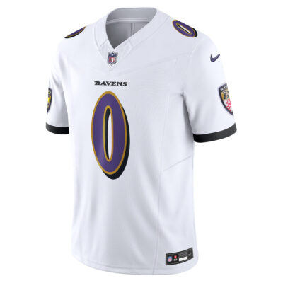 Alternative view of Roquan Smith Baltimore Ravens White Away Vapor F.U.S.E Limited Jersey - All Stitched