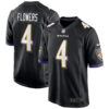 Zay Flowers Baltimore Ravens Black Alternate Game Jersey - All Stitched