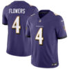Zay Flowers Baltimore Ravens Purple Home Vapor F.U.S.E Limited Jersey - All Stitched