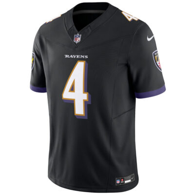 Alternative view of Zay Flowers Baltimore Ravens Black Alternate Vapor F.U.S.E Limited Jersey - All Stitched