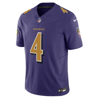 Alternative view of Zay Flowers Baltimore Ravens Purple Alternate Vapor F.U.S.E Limited Jersey - All Stitched
