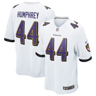 Marlon Humphrey Baltimore Ravens White Away Game Jersey - All Stitched