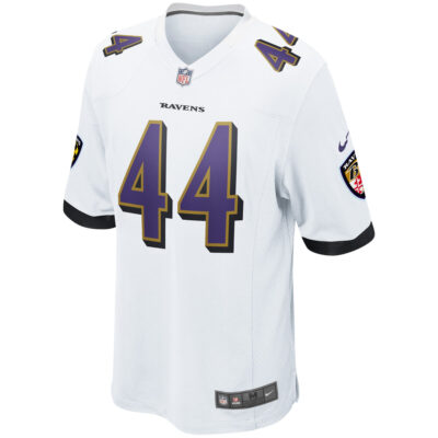 Alternative view of Marlon Humphrey Baltimore Ravens White Away Game Jersey - All Stitched