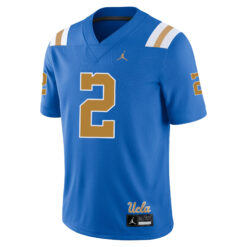 Alternative view of Andre Jordan Jr. UCLA Bruins Football Blue Home Jersey - All Stitched