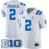 Andre Jordan Jr. UCLA Bruins Football White Away Jersey w/ B1G Patch - All Stitched