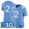 Andre Jordan Jr. UCLA Bruins Football Light Blue Alternate Jersey w/ B1G Patch - All Stitched