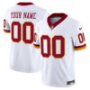 Custom Washington Commanders White 1992 Throwback Jersey - All Stitched